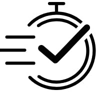stopwatch with checkmark